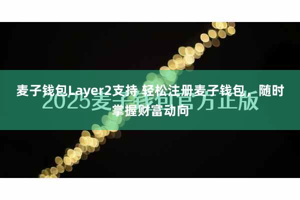 麦子钱包Layer2支持 轻松注册麦子钱包，随时掌握财富动向