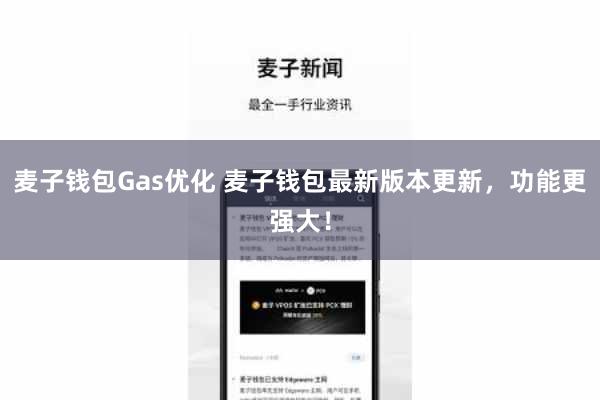 麦子钱包Gas优化 麦子钱包最新版本更新，功能更强大！