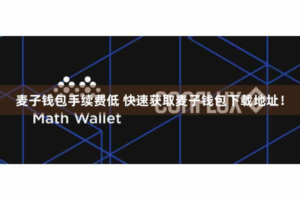 麦子钱包手续费低 快速获取麦子钱包下载地址！