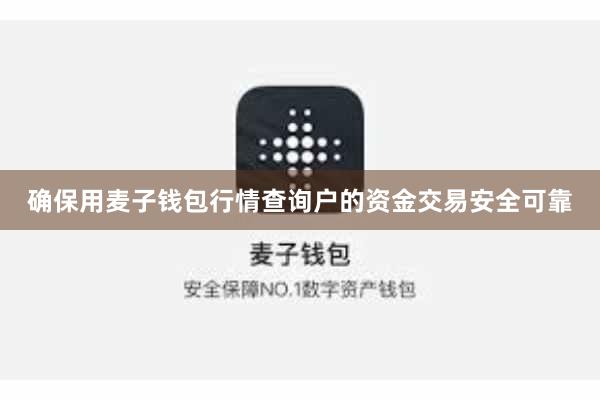 确保用麦子钱包行情查询户的资金交易安全可靠