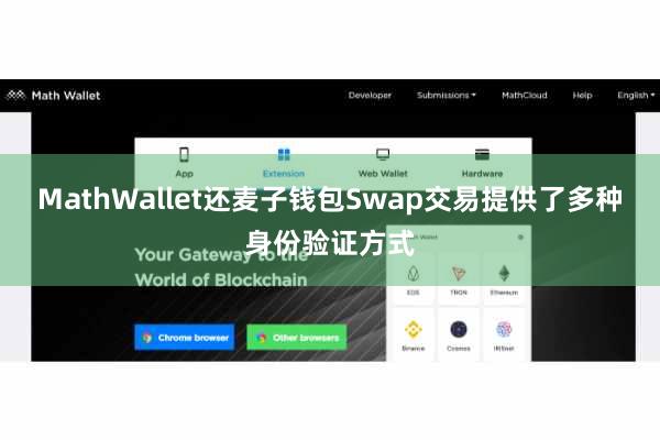MathWallet还麦子钱包Swap交易提供了多种身份验证方式