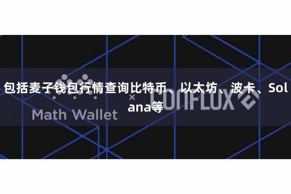 包括麦子钱包行情查询比特币、以太坊、波卡、Solana等